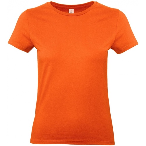 textil Mujer Camisetas manga larga B And C E190 Naranja