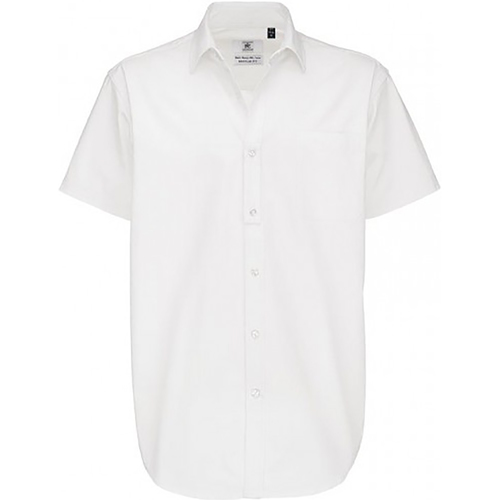 textil Hombre Camisas manga corta B And C Sharp Blanco