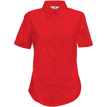 textil Mujer Camisas Fruit Of The Loom 65014 Rojo