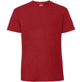 textil Hombre Camisetas manga corta Fruit Of The Loom 61422 Rojo