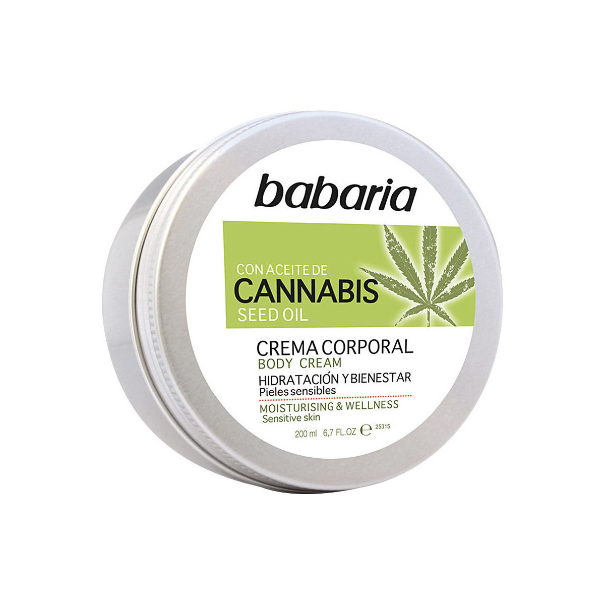 Belleza Hidratantes & nutritivos Babaria Cannabis Crema Corporal Hidratante Y Bienestar 
