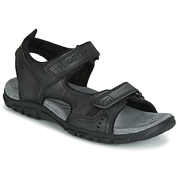 Zapatos Hombre Sandalias de deporte Geox UOMO SANDAL STRADA Negro