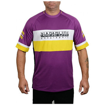 textil Hombre Tops y Camisetas Napapijri SALA MULTICOLOR Violeta