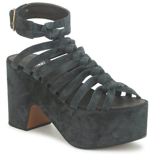 Zapatos Mujer Sandalias Michel Perry 12676 Dark