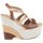 Zapatos Mujer Sandalias Moschino Cheap & CHIC STERLIZIA Beige marrón