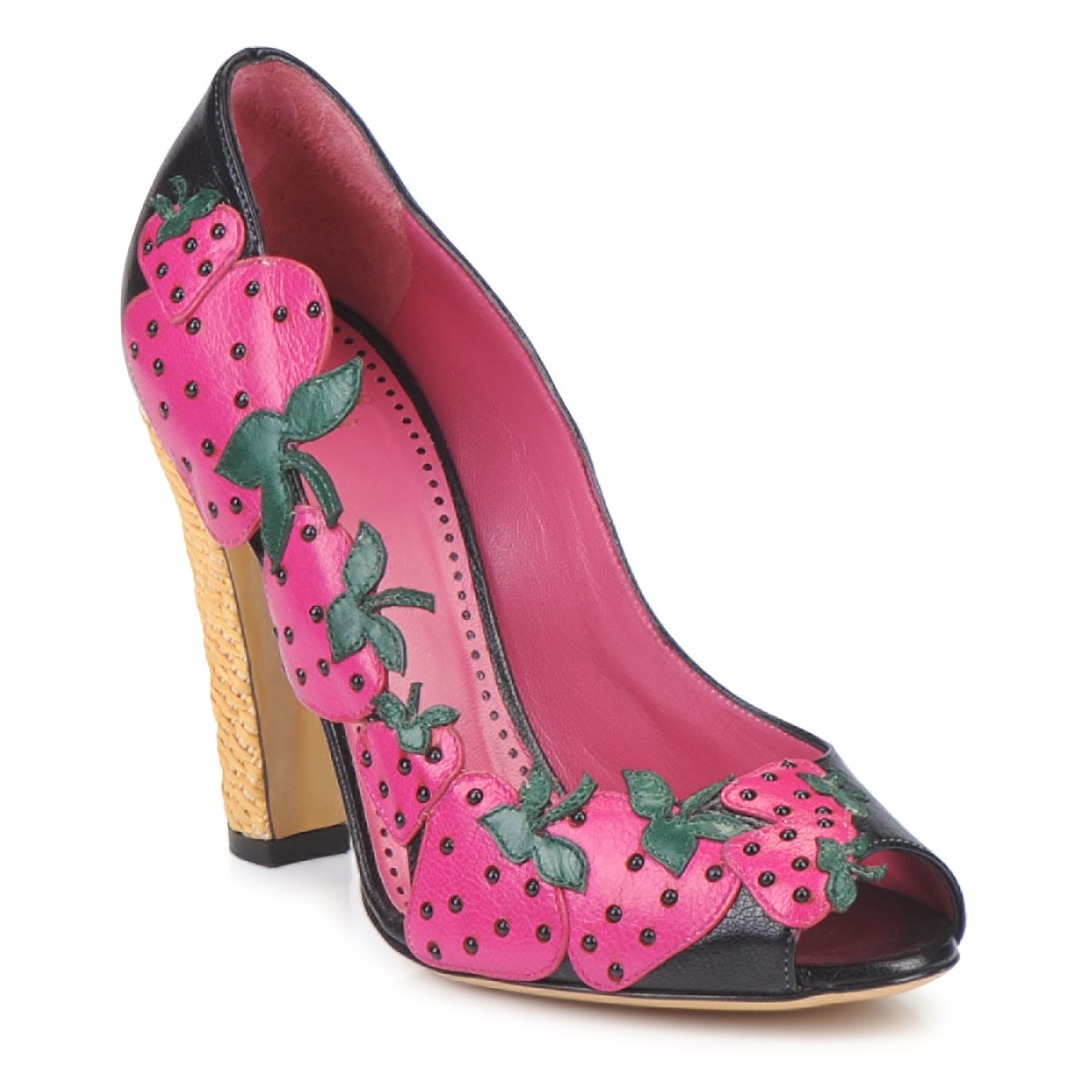 Zapatos Mujer Zapatos de tacón Moschino Cheap & CHIC ALBIZIA Rosa negro verde