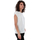 textil Mujer Camisetas manga corta Vero Moda 10211314 VMAVA PLAIN SS TOP AOP GA COLOR SNOW WHITE Blanco