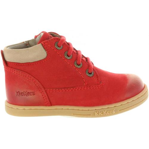 Zapatos Niños Botas de caña baja Kickers 537935-10 TACKLAND Rojo