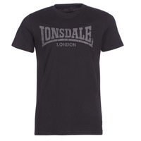 textil Hombre Camisetas manga corta Lonsdale LOGO KAI Negro