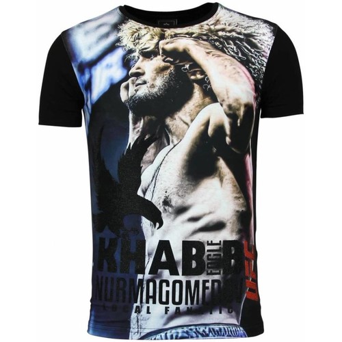 textil Hombre Camisetas manga corta Local Fanatic The Eagle Nurmagomedov Men's UFC Negro