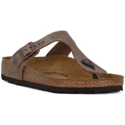 Zapatos Mujer Zuecos (Mules) Birkenstock GIZEH BROWN OILED Marrón