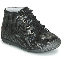 Zapatos Niña Botas de caña baja GBB NAOMI Negro / Plata