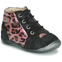Zapatos Niña Botas de caña baja GBB NICOLE Negro / Rosa