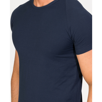 Zd - Zero Defects Camiseta de manga corta y cuello redondo algodón Egipcio Azul
