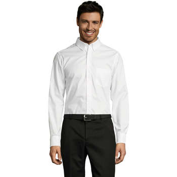 textil Hombre Camisas manga larga Sols BUSSINES MODERN MEN Blanco