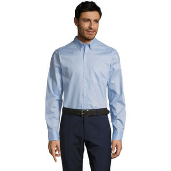 textil Hombre Camisas manga larga Sols BUSSINES MODERN MEN Azul