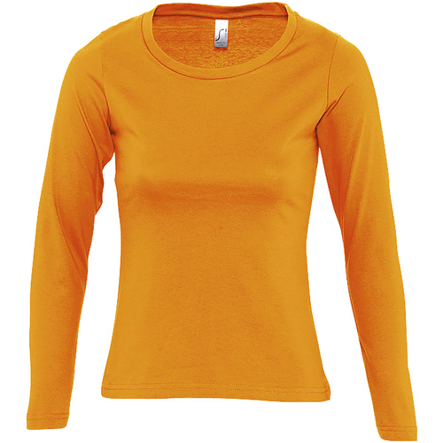 textil Mujer Camisetas manga larga Sols MAJESTIC COLORS GIRL Naranja