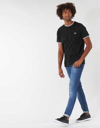 Fred Perry TWIN TIPPED T-SHIRT Negro