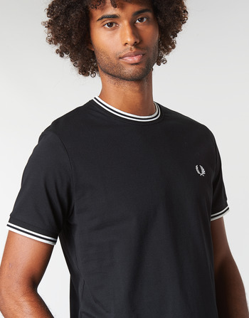Fred Perry TWIN TIPPED T-SHIRT Negro