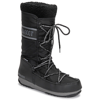 Zapatos Mujer Botas de nieve Moon Boot MOON BOOT MONACO WOOL WP Negro