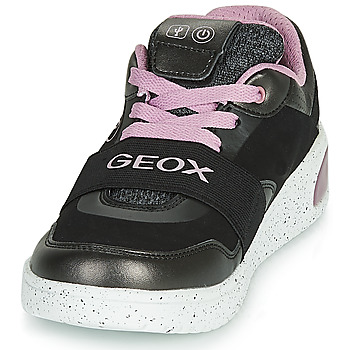 Geox J XLED GIRL Negro / Rosa / Led