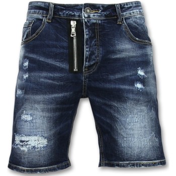 textil Hombre Pantalones cortos Enos Pantalones Vaqueros Cortos Bermudas Azul