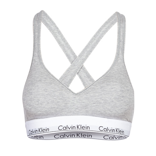 Ropa interior Mujer Sujetador Calvin Klein Jeans MODERN COTTON BRALETTE LIFT Gris
