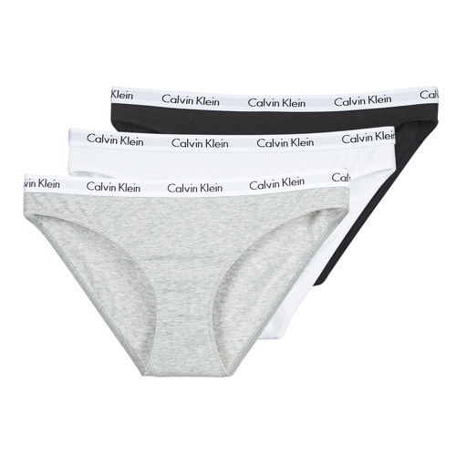 Calvin Klein CAROUSEL BIKINI X 3 Negro / Blanco / Gris / China - Envío gratis | Spartoo.es ! - Ropa interior Culote y bragas Mujer 36,50 €