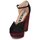 Zapatos Mujer Zapatos de tacón Rochas SUEKID Negro / Burdeo