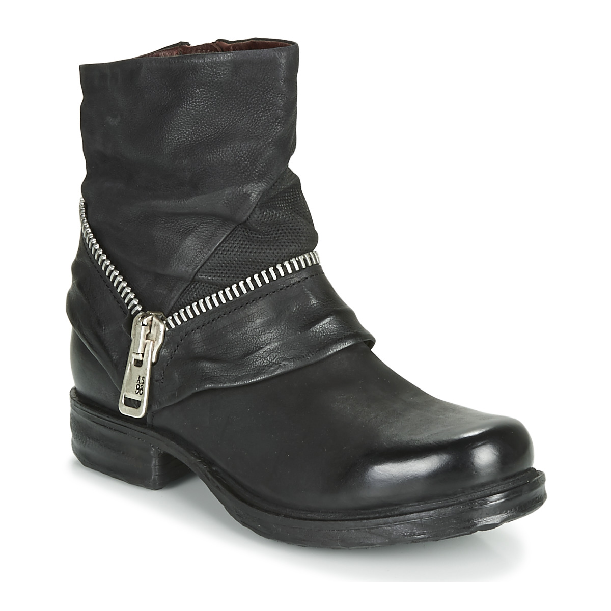 Zapatos Mujer Botas de caña baja Airstep / A.S.98 SAINT EC ZIP NEW Negro