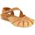Zapatos Mujer Sandalias Interbios SANDALIA  4456 PIEL OURS Marrón