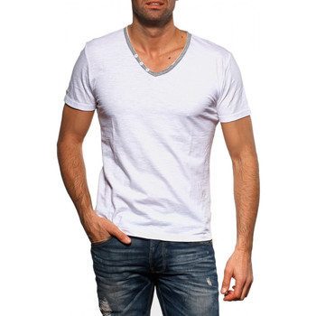 textil Hombre Camisetas manga corta Japan Rags T-Shirt  Kauri blanc 