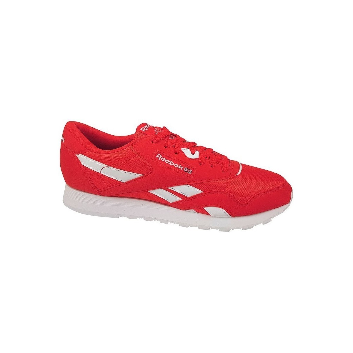 Zapatos Hombre Zapatillas bajas Reebok Sport CL Nylon Color Rojos, Blanco