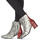Zapatos Mujer Botines Gioseppo NEUBURG Serpiente / Burdeo