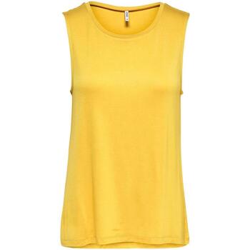 textil Mujer Tops y Camisetas Only onlBALI S/L TANK TOP Amarillo