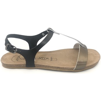 Zapatos Mujer Sandalias Amoa sandales SANARY Noir/Aciero Negro