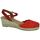 Zapatos Mujer Senderismo Torres Zapatilla de encaje Rojo