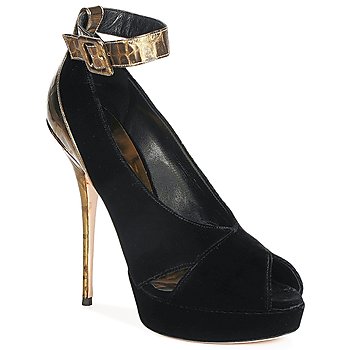 Zapatos Mujer Zapatos de tacón Sebastian VELLURE Negro / Dorado