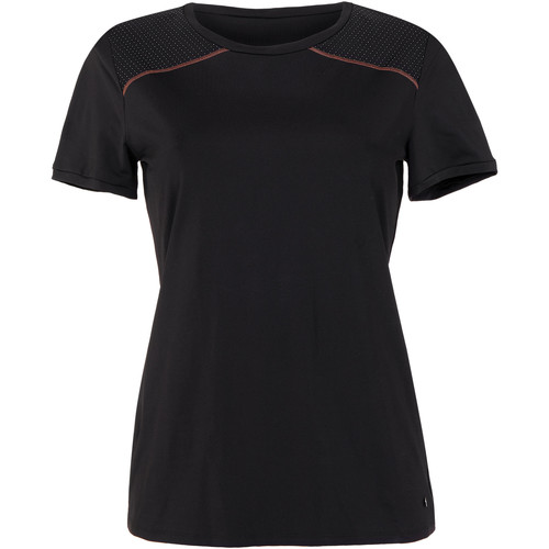 textil Mujer Sujetador deportivo  Lisca Camiseta deportiva de manga corta Energy  Cheek negra Negro