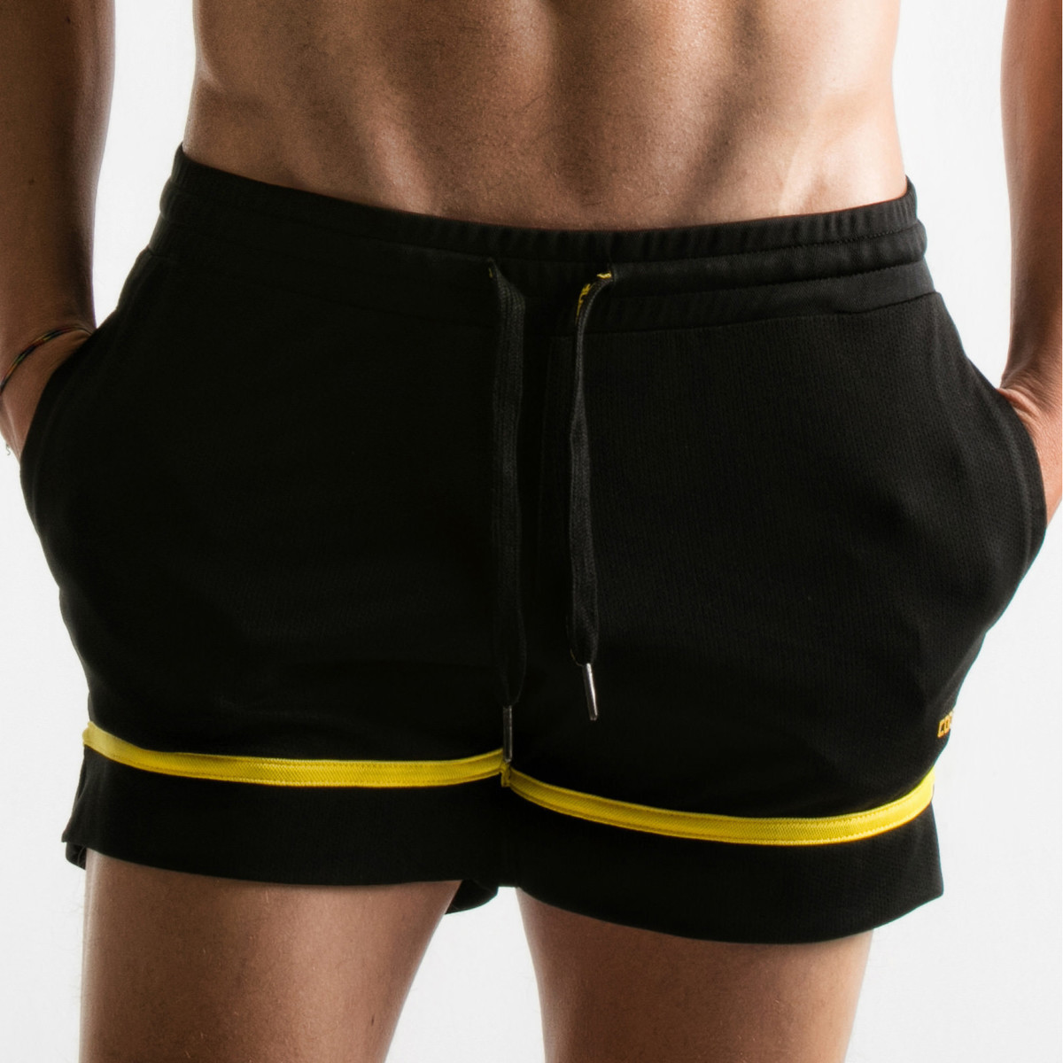 textil Hombre Shorts / Bermudas Code 22 Código corto de estenopeico22 Negro