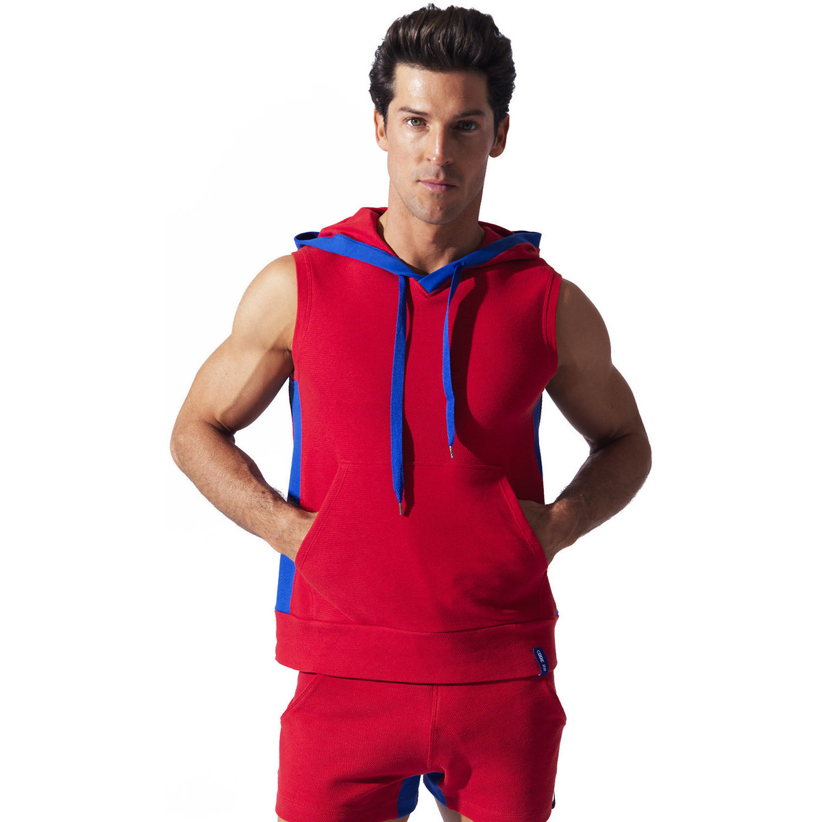 textil Hombre Tops y Camisetas Code 22 Dulce Hoody deporte sin mangas Código22 Rojo