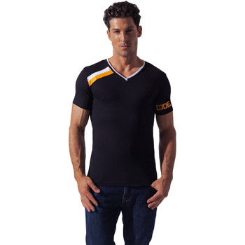 textil Hombre Tops y Camisetas Code 22 Camiseta Asymmetric sport Code22 Negro