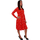 textil Mujer Vestidos Vero Moda 10211791 VMGERDA LS ABK DRESS JRS FIERY RED GERDA Rojo
