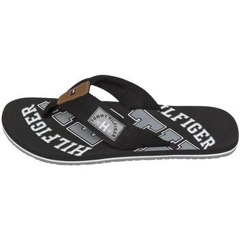 Zapatos Hombre Chanclas Tommy Hilfiger ESSENTIAL TH BEACH SANDAL Negro