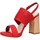 Zapatos Mujer Sandalias Maria Mare 67508 Rojo