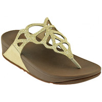 Zapatos Mujer Deportivas Moda FitFlop BUMBLE CRYSTAL TOE POST Oro