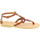 Zapatos Mujer Sandalias Attica Sandals GAIA CALF DK-BROWN Marrón
