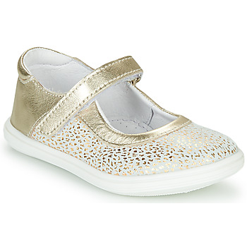 Zapatos Niña Bailarinas-manoletinas GBB PLACIDA Blanco / Oro