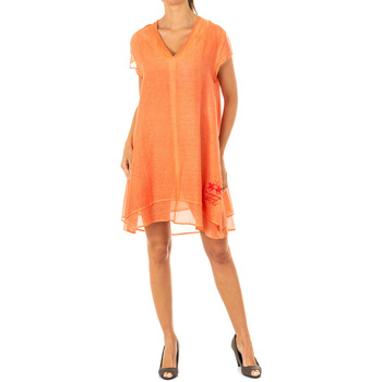 textil Mujer Vestidos La Martina HWD007-06057 Naranja
