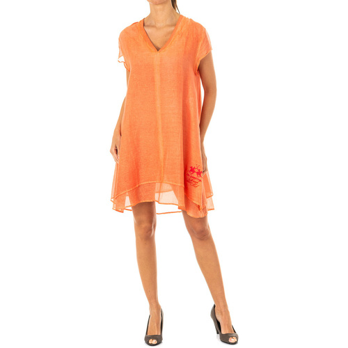 textil Mujer Vestidos cortos La Martina HWD007-06057 Naranja